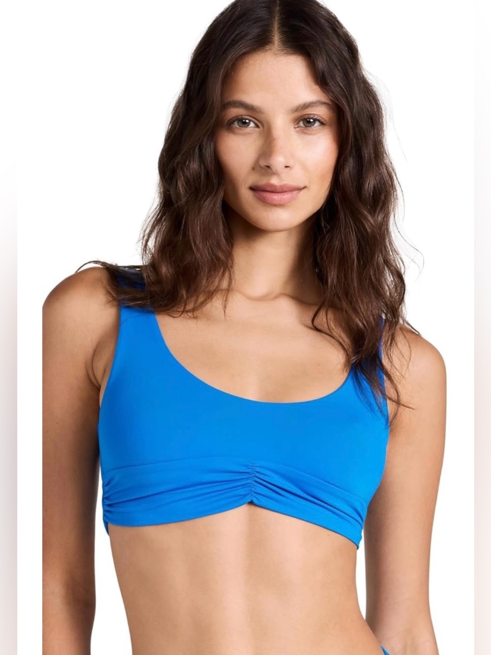 Riot Swim Pico bikini top in ocean color